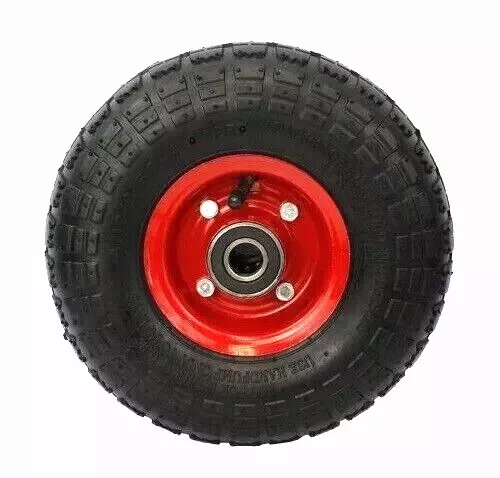 RUOTA IN GOMMA PER CARIOLA CARRELLO CON CUSCINETTO 300 LB 136 KG 4.10 /3.50 - 4 - Immagine 1 di 2