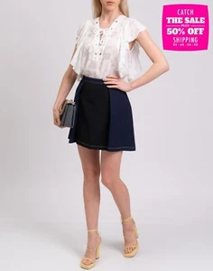 PVP €310 IRO Blusa Top Crepé Talla FR 38 Ver a través Con Cordones Volantes Frontales - Imagen 1 de 7
