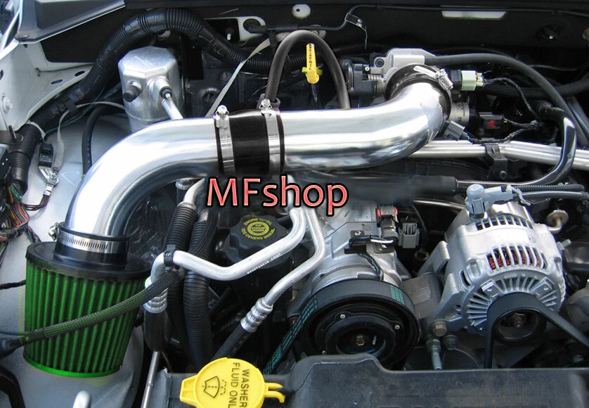 Negro Verde Para Dodge Dakota Durango 2000-2002 2 Piezas 4.7L V8 Entrada de Aire + Filtro Foto 1 de 1