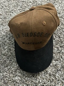 JP Bledsoe Co “Whatever” Strapback Baseball Hat Cap Brown Black - Picture 1 of 7