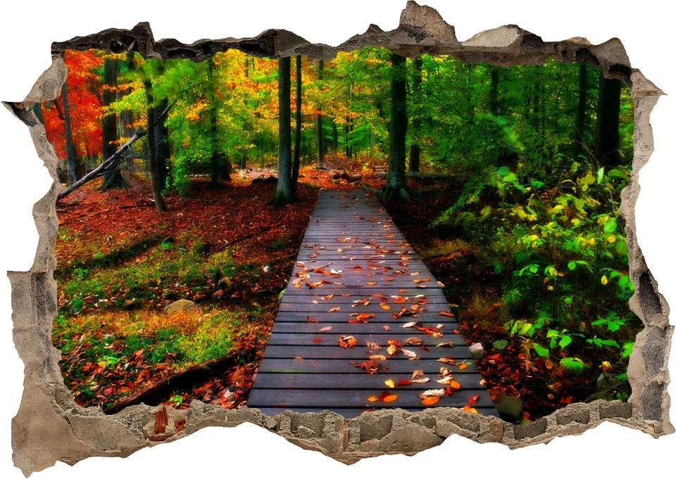 Nature Tree Walk Jungle 3D Wall Sticker Poster Decals Murals Room Nursery Z-2-8 - Image 1 of 1