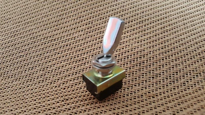 Latching DPDT 2 Pole Double Throw 6 Terminal On/Off/On Toggle Switch 12V-250V - Image 1 of 4