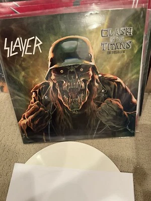 Slayer ‎Clash Of The Titans In Belgium White Vinyl 2 LP Record new - Image 1 of 3
