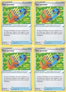 Tool Jammer 136/163 - Battle Styles - x4 Pokemon Trainer Cards - Playset 4x - Picture 1 of 1