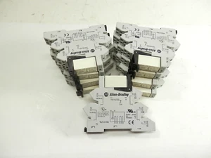 ALLEN BRADLEY 700-HLT22 TERMINAL BLOCK RELAY WITH TBR2110 LOT OF 9EA. USED - Picture 1 of 3