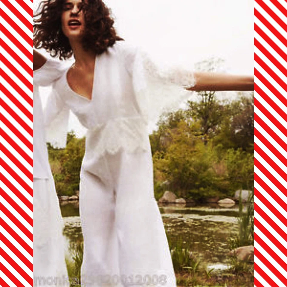 NUEVO ZARA MUJER Mono de lino blanco roto 2018 TALLA PEQUEÑA Foto 1 de 4