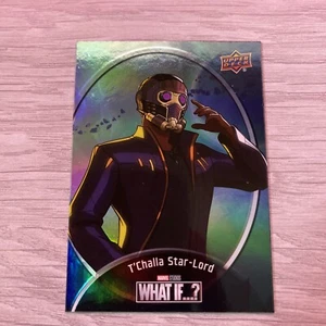SDCC 2022 Upper Deck EXCLUSIVE What If  Trading T’Challa Star-Lord  FOIL Card - Picture 1 of 2