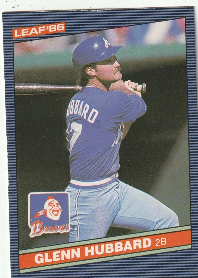 FREE SHIPPING-MINT-1986 Leaf Canadian Glenn Hubbard #71 BRAVES PLUS BONUS CARDS - Image 1 of 1