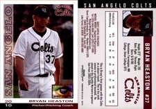 Bryan Heaston 2010 Grandstand San Angelo Colts #NNO Card *AutographDen*