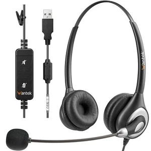 Casque 602N avec Microphone stéréo USB/Type-C Casque avec Microphone à réduct... - Photo 1/9