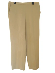 Alfred Dunner Knit Pants Size 16 (XL) Light Beige Pockets Slacks 28" inseam - Picture 1 of 5