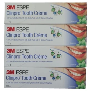 4 X 3M Clinpro Toothpaste Sodium Fluoride Anti-Cavity Whitening Spearmint - Picture 1 of 7