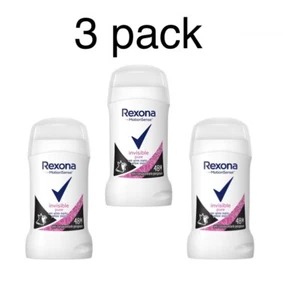 3er Pack REXONA INVISIBLE PURE Stick Antitranspirant für Damen, 40 ml - Bild 1 von 2