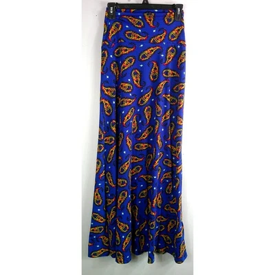Maxi Falda LuLaRoe Azul Paisley Para Mujer 2xl Foto 1 de 4