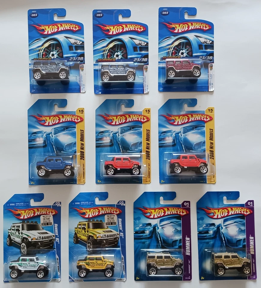 Lot of 10 2006-10 Hot Wheels First Editions-New Models Hummer H2 & H2 SUT  - Image 1 of 4