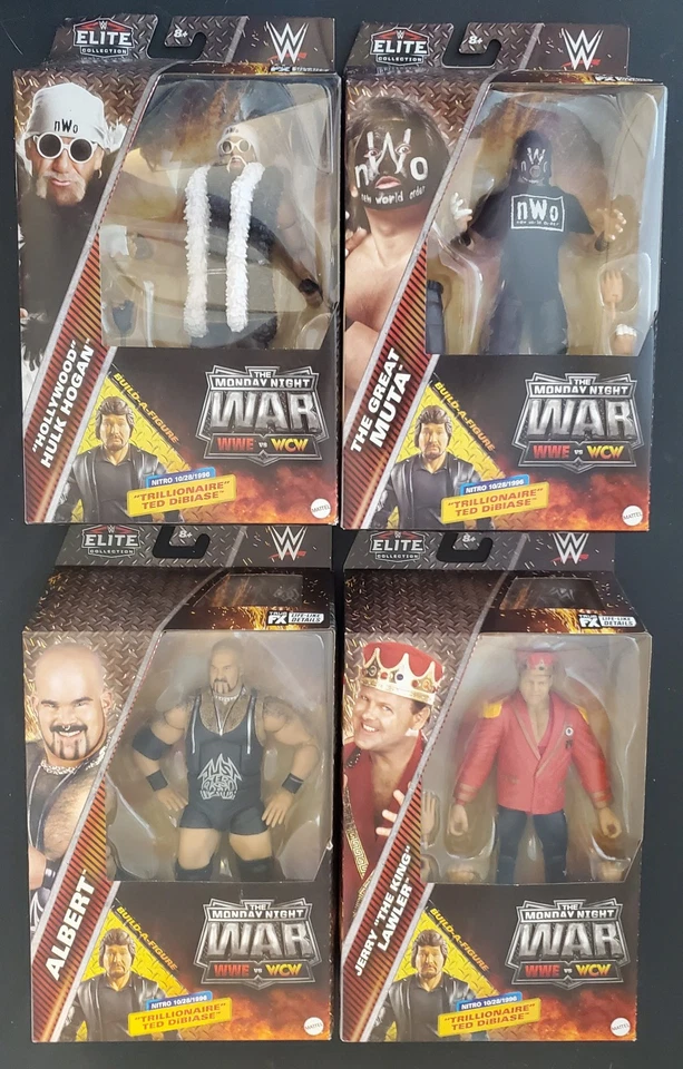 WWE Elite Monday Night War Serie 7 Set BAF - Lawler MUTA Albert Hollywood Hogan Foto 1 de 4