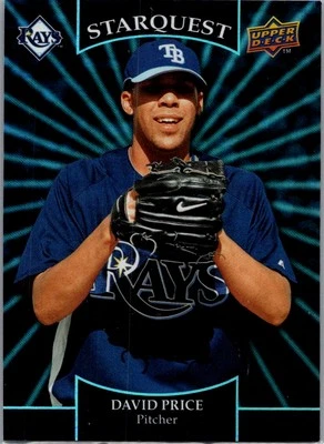 2009 Upper Deck David Price StarQuest Black Ultra Rare Tampa Bay Rays #SQ-37 - Image 1 of 2