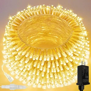 200LED String Lights Indoor Outdoor, 66FT Warm White Christmas Lights Waterproof - Picture 1 of 5