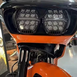 Proyector de faros LED ámbar alto-bajo DRL para Harley Touring Road Glide 2015-2024 - Imagen 1 de 15