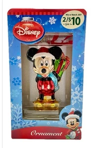 Disney mundgeblasenes Glas Ornament Santa Mickey Geschenk für Minnie Mouse Punze RAR - Bild 1 von 16