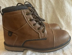 New Sonoma Connor Cognac Brown Boots Boys 5 M - Picture 1 of 6