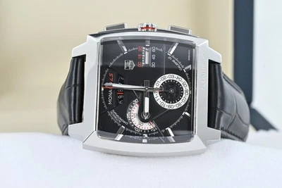 Reloj Tag Heuer Monaco LS CAL2110 - 2025 Servicio Tag Heuer y correa de cuero nueva Foto 1 de 4