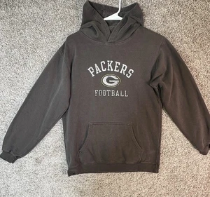 Vintage Reebok Green Bay Packers Fußball Hoodie grau Jugend Large 14/16 - Bild 1 von 7