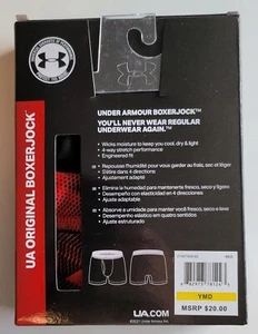 Under Armour Boys Performance Boxer Briefs YMD YLG Youth UA Boxerjock Underwear - Picture 1 of 6