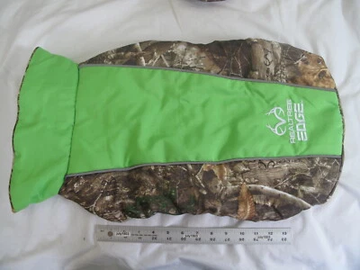 (1) NUEVA Chaqueta Realtree Edge Camuflada para Perro GRANDE - VERDE Vellón Reflectante Lavable Foto 1 de 4