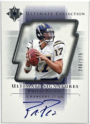 2004 Upper Deck Ultimate Collection Signatures Philip Rivers Auto RC #US-PR /275 - Image 1 of 2