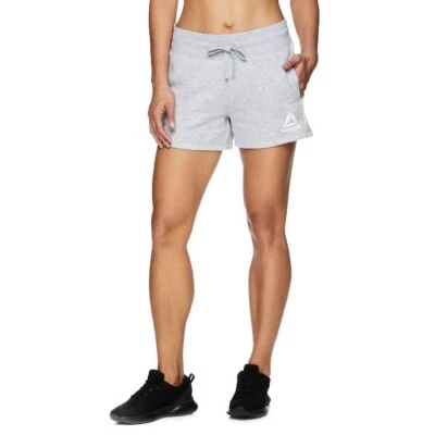 Pantalones Cortos Reebok Mujer Journey Color Block Terry Francés Grandes Nuevos con Etiquetas Gris Foto 1 de 4