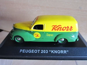 1/43 PEUGEOT 203 FOUGONNETTE SOPAS KNORR IXO ESPAGNE - Imagen 1 de 1