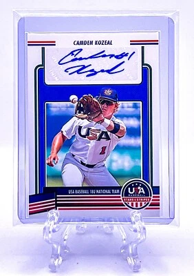 CAMDEN KOZEAL 2023 USA Baseball Stars & Stripes #18U-CK 18U TEAM SIGNATURES - Image 1 of 2