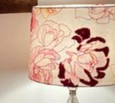 Anthropologie Lamp shade - Sabrina Floral Pink - Image 1 of 4