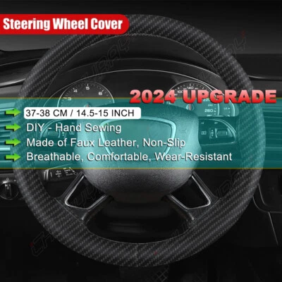 15"inch Steering Wheel Cover Genuine Leather For Ford Explorer 1996-2001 Ranger - Image 1 of 4