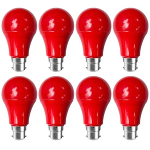 8 Pack LED Lamp Bulbs B22 Bayonet SMD 2835 A60 PC Bulb for Festoon String Lights - Picture 1 of 11