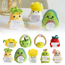 Handmade Green Smiling Stuffed Friendship Emotional Support Pickle Kids Adult 6J