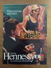 Cognac Worlds Most Civilized Chess Game Hennessey 1987 Vintage Print Ad