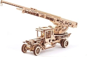 UGEARS FIRE TRUCK Mechanical 3D Wooden Puzzle Construction Craft Set NEW - Picture 1 of 1