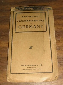 2 mapas - Alemania Rand McNally mapas de bolsillo indexados, 1901, 1896, sistema ferroviario, ciudades - Imagen 1 de 6