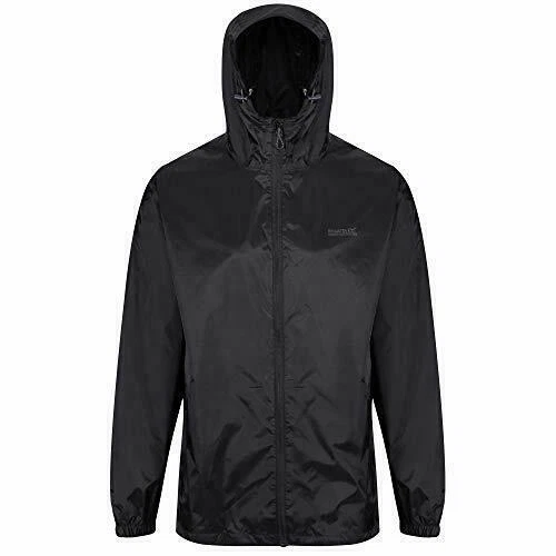 Regatta Mens Pack It III Waterproof Jacket for Men, Size XL- Black