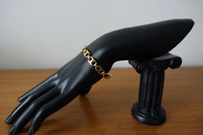 TORY BURCH GOLD GEMINI LINK  DELICATE CUFF BRACELET. NEW - Image 1 of 4