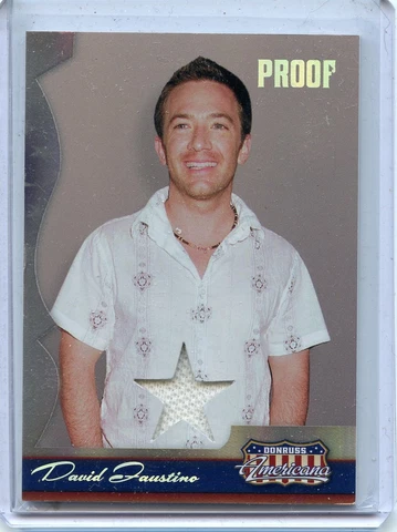 2007 DAVID FAUSTINO ( PROOF ) DONRUSS AMERICANA  RELIC #80/100 EX/NM Cover