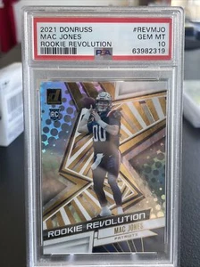 2021 Donruss Mac Jones Rookie Revolution PSA 10 Patriots RC #REV-MJO - Bild 1 von 2