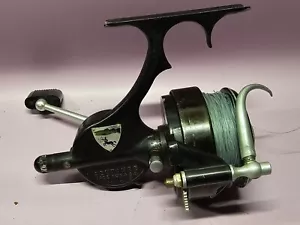 Carrete de pesca giratorio negro grande vintage CENTAURE hecho en FRANCIA - Imagen 1 de 16