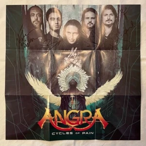 Angra – Cycles Of Pain (Includes Poster Signed by Entire Band) Rhapsody Of Fire - Picture 1 of 8