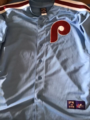 Phillies Cooperstown Collection Majestic Size 2xl Powder Blue Cover