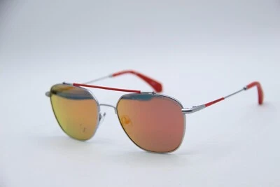 GAFAS DE SOL AUTÉNTICAS CALVIN KLEIN JEANS CKJ 165S 020 GRIS ROJO ESPEJADO 53-17 Foto 1 de 4
