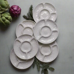 Set of Six 1970's Artichoke Plates - Picture 1 of 9