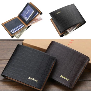 Man's Leather Wallet Foldable Purse Credit Card Holder Multi-card Slot Wallet US - Picture 1 of 13